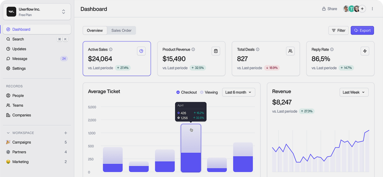 NexBitNet dashboard preview